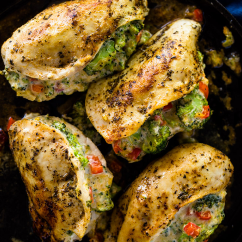 Stuffed Chicken Breast with Broccoli & Cheese | All My Favorite Things