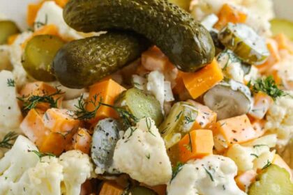cauliflower dill pickle salad