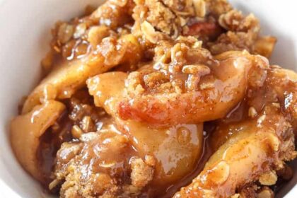 best apple crisp streusel easy oat crumble