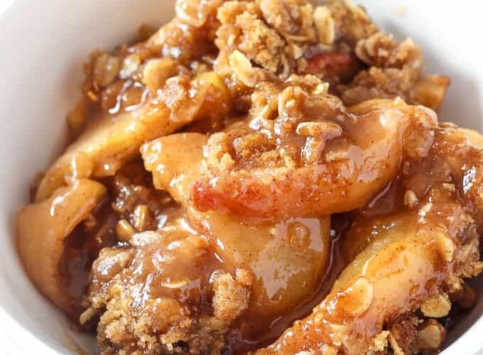 best apple crisp streusel easy oat crumble