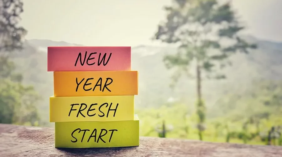 new year resolution fresh start tree