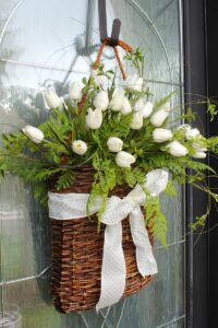 Spring Basket Tulip Wreath - Clean and Scentsible