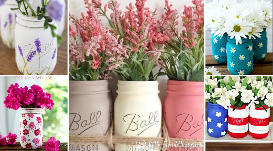 diy mason jars summer decor blog post