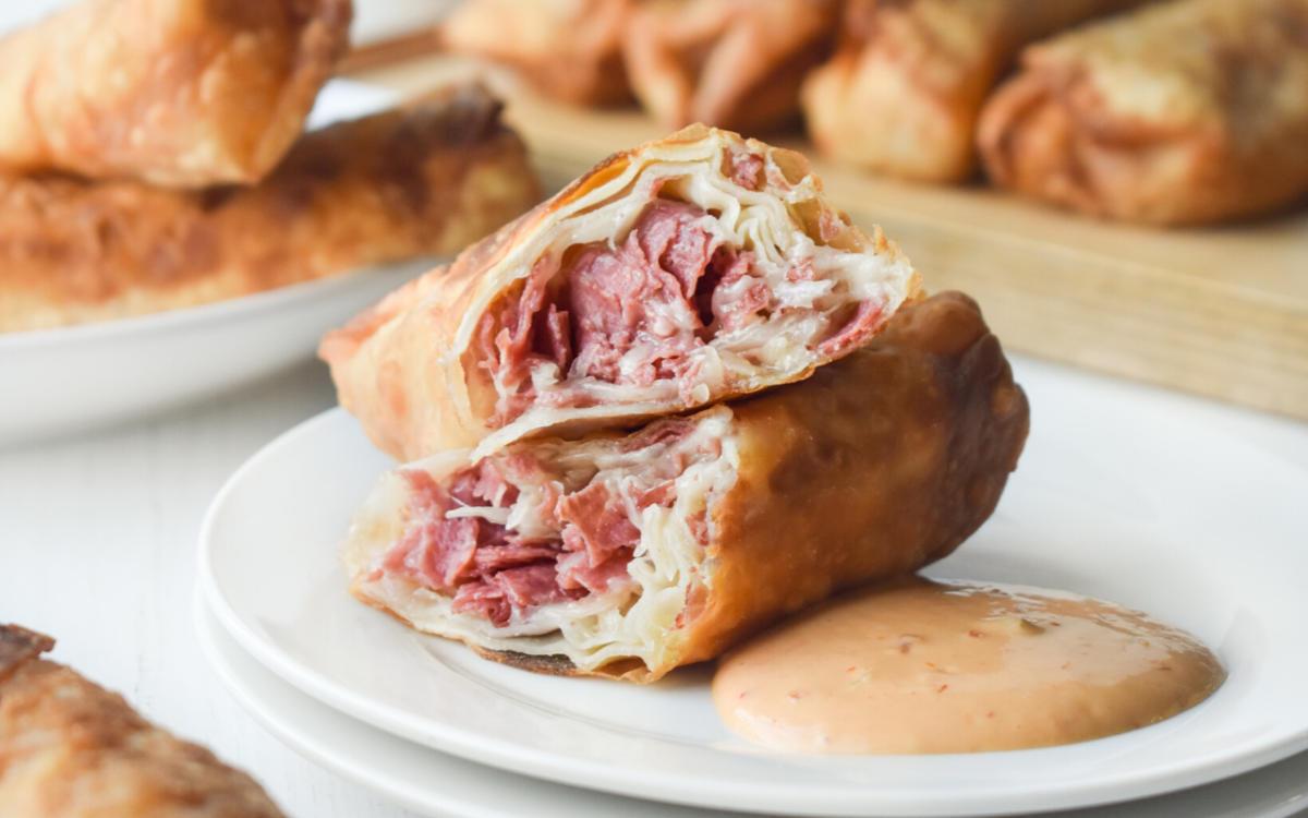 Corned Beef Reuben Egg Rolls Recipe | All My Favorite Things
