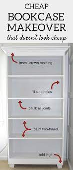Bookcase Makeover Ideas – DIY Project to Update or Refurbish Old ...