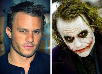 Heath Ledger Joker villain The Dark Knight