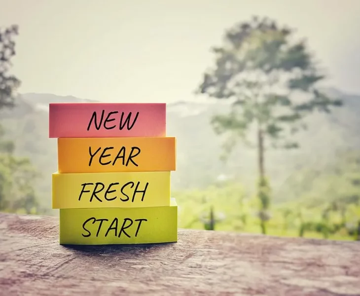new year resolution fresh start tree
