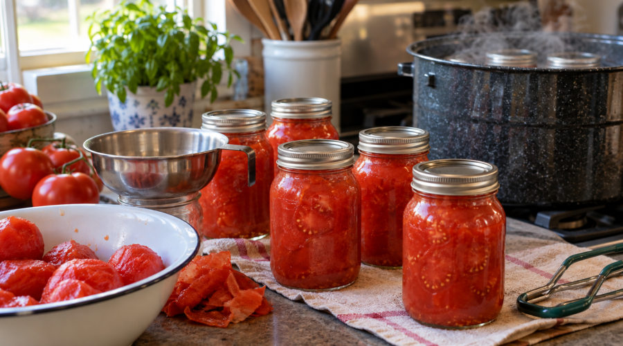 water bath canning tomatoes steps guide updated grandma kettle new safe way covered